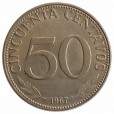 Moeda 50 centavos  - bolivia - 1967