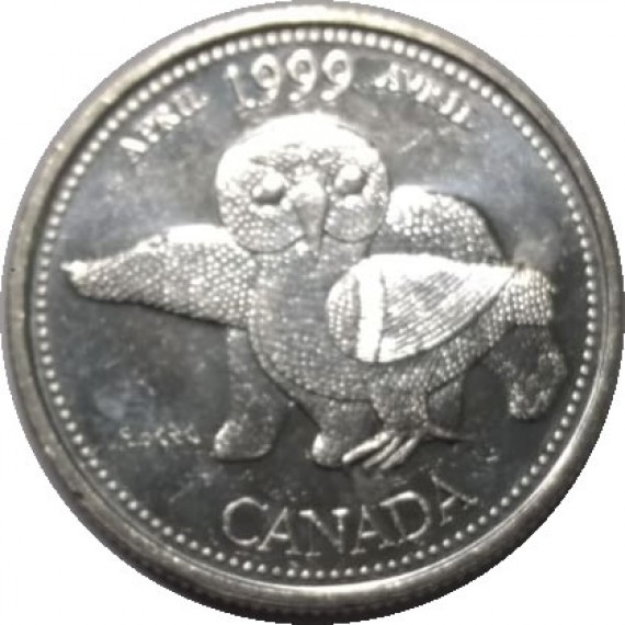 Moeda 25 Cêntimos - Canadá - abril de 1999 - Nossa herança do norte