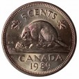 Moeda 5 centavos - Canada - 1989