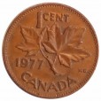 Moeda 1 cêntimo - Canada - 1977