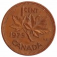 Moeda 1 cêntimo - Canada - 1975