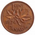 Moeda 1 cêntimo - Canada - 1974