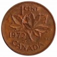 Moeda 1 cêntimo - Canada - 1972