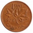 Moeda 1 cêntimo - Canada - 1970