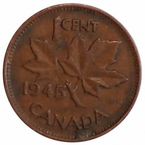 Moeda 1 cêntimo - Canada - 1945