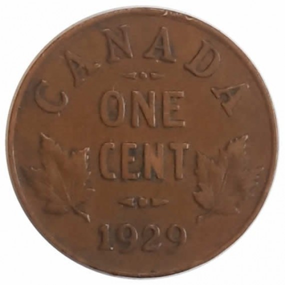 Moeda 1 cêntimo - Canada - 1929