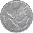 Moeda 10 pesos - Chile - 1958