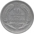Moeda 10 pesos - Chile - 1956
