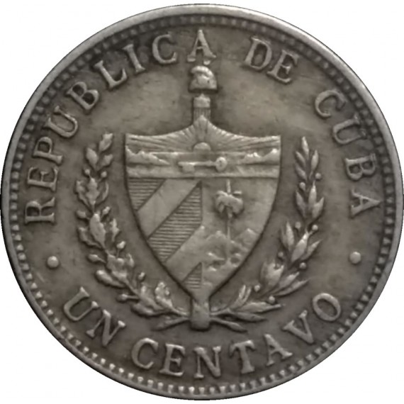 Moeda 1 centavo - Cuba - 1946
