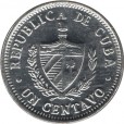 Moeda 1 centavo - Cuba - 2012