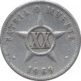 Moeda 20 centavos - Cuba -1969
