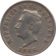 Moeda 5 centavos - El Salvador - 1966