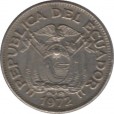 Moeda 20 centavos - Equador - 1972