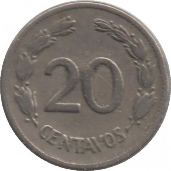Moeda 20 centavos - Equador - 1946