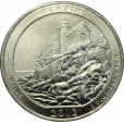 Moeda 0,25 Dolar - EUA - Parks Acadia - 2012 D