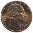 Moeda  ¼ dólar - eua - 2023P - Comemorativa