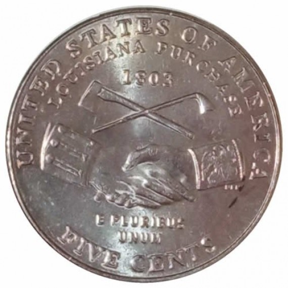 Moeda  5 cêntimos - EUA - 2004D fc - Comemorativa