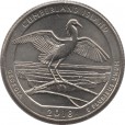 Moeda 0,25 Quarter Dolar - EUA - Gumberland Island 2018-P