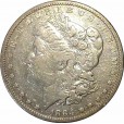 Moeda 1 Dollar - EUA - 1884 - PRATA