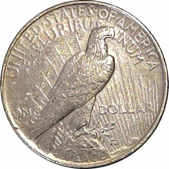 Moeda 1 Dollar - EUA - 1924 - PRATA