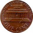 Moeda ONE CENTS 1 CENTAVO - EUA - 1983