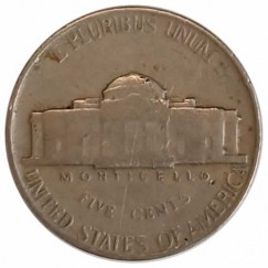 Moeda 0,05 cents - eua - 1953