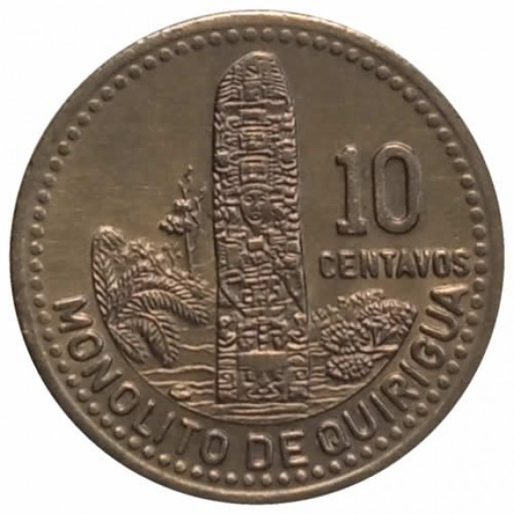 Moeda 10 Centavos - Guatemala - 1992