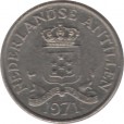 Moeda 25 centimos - Antilhas Holandesas - 1971