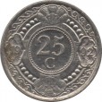 Moeda 25 centimos - Antilhas Holandesas - 1992
