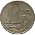 Moeda 25 centimos - Ilhas Cayman - 1982
