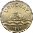 Moeda 20 centavos de pesos - Uruguai - 1981