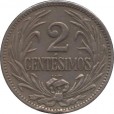 Moeda 2 centesimos - Uruguai - 1924