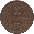 Moeda 2 centesimos - Uruguai - 1947