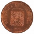Moeda 5 cêntimos - Venezuela - 1974