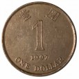 Moeda 1 dolar - Hong Kong - 1997