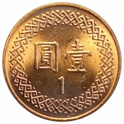Moeda 1 dolar - taiwan - 1998-FC