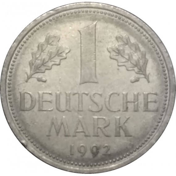 Moeda 1 marco - Alemanha - 1992