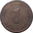 Moeda 1 pfennig - Alemanha - 1980