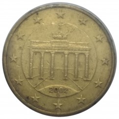 Moeda 10 centavos de euro - Alemanha - 2002