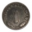 Moeda 1 reichspfennig - Alemanha 3º Reich - 1944 B