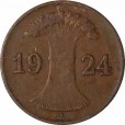 Moeda 1 rentenpfennig - Alemanha - 1924 J