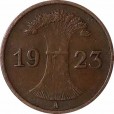 Moeda 1 rentenpfennig - Alemanha - 1923 A