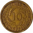 Moeda 10 reichspfennig - Alemanha - 1935 E