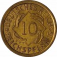 Moeda 10 reichspfennig - Alemanha - 1935 J