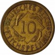 Moeda 10 reichspfennig - Alemanha - 1932 F