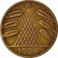 Moeda 10 reichspfennig - Alemanha - 1926 A