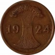 Moeda 2 rentenpfennig - Alemanha - 1924 F