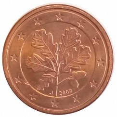 Moeda 1 centimo de euro - alemanha - 2002J - fc