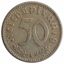 Moeda 50 reichspfennig - Alemanha - 1941 A
