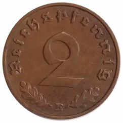 Moeda 2 reichspfennig - Alemanha - 1940 E